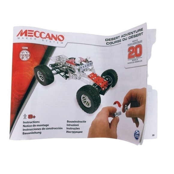 Meccano Desert Adventure Set 20 Model Building Set - Picture 2 of 5